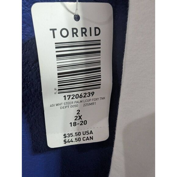 Sz 2 Torrid Lace Up Bull Skull Tank NWT - Picture 3 of 9